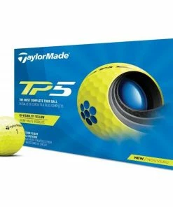 TaylorMade TP5 Golf Balls - Yellow