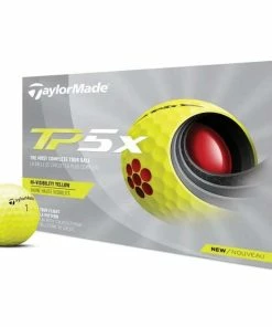 TaylorMade TP5X Golf Balls - Yellow