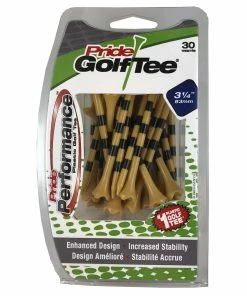 Pride Performance Natural With Stripes 3 1/4 Inch Tees (30 Count)