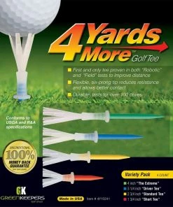 GREENKEEPER 4 Yards More Golf Tees Variety Pack