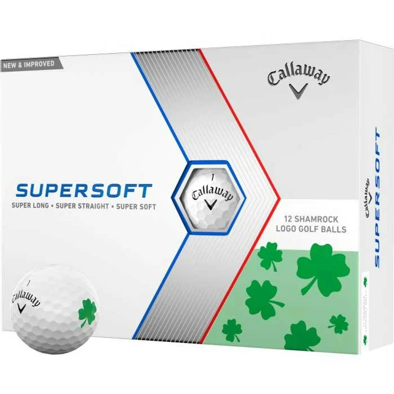 Callaway Supersoft Lucky Shamrock Golf Balls 2023